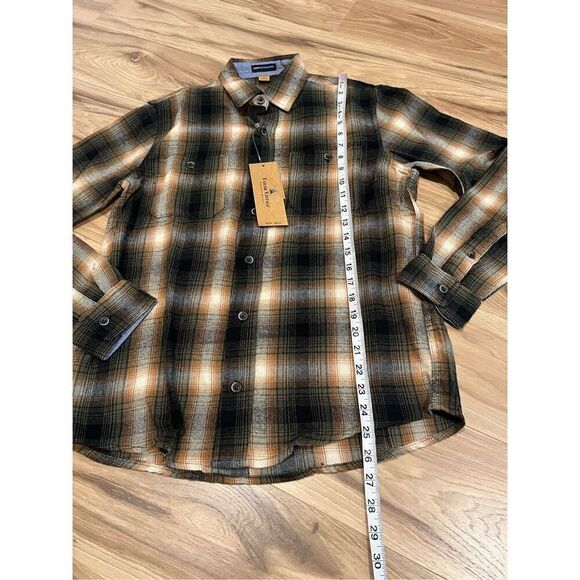 Tailor Vintage NWT evergreen lodge Plaid Long Sleeve Men Button Down Shirt sz S - Picture 6 of 8